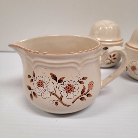 The Covington Edition Idlewild S & P Creamer Covered Stoneware Sugar Dish Japan - Picture 4 of 9